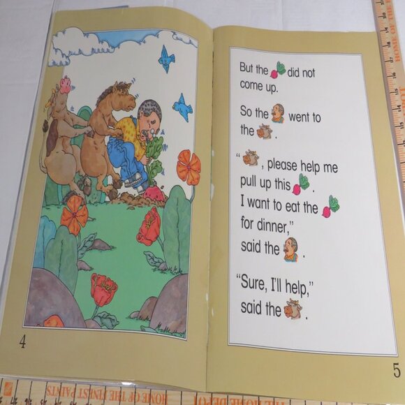 The Farmer & the Beet (almost 2 feet tall) with (1) student story book LAMINATED - Picture 4 of 7